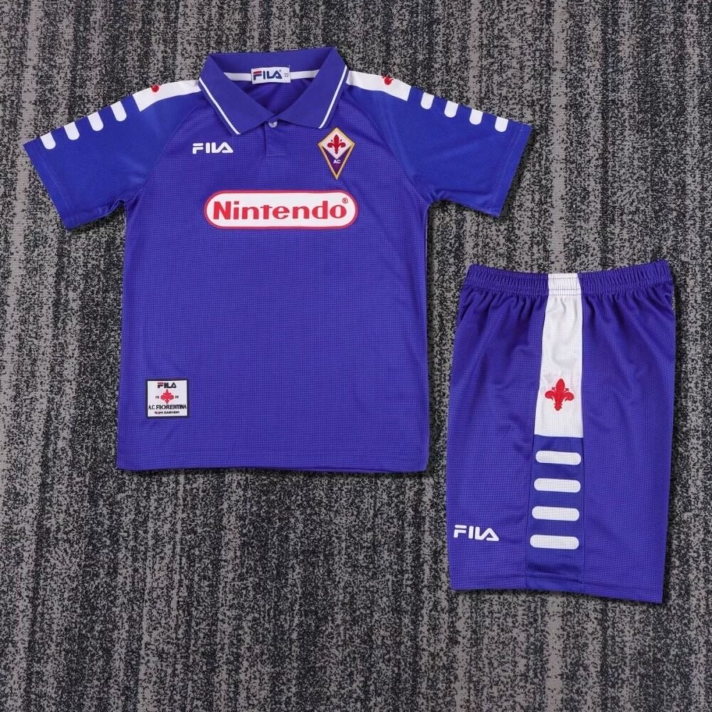1998/1999 Retro Fiorentina HomeFootball Shirt Kids Size 1:1 Thai Quality