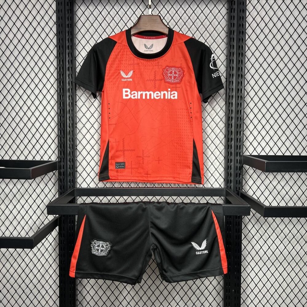 2024/2025 Leverkusen Home Football Shirt Kids Size-NO.11 Ball