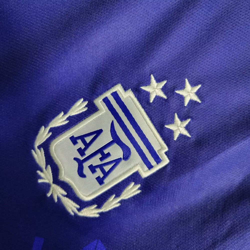 2022 Long Sleeve Argentina Away Football Shirt-NO.11 Ball