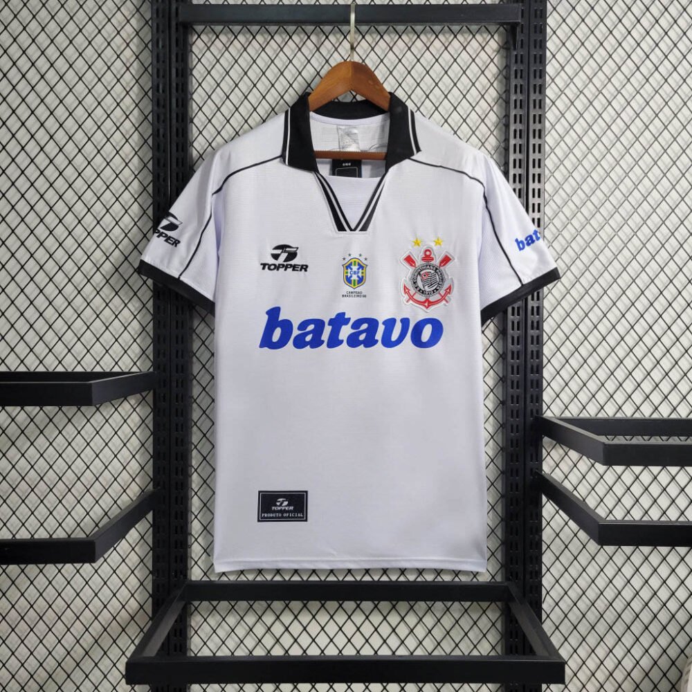1999/2000 Retro Corinthians Home Football Shirt-NO.11 Ball