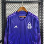 2022 Long Sleeve Argentina Away Football Shirt-NO.11 Ball
