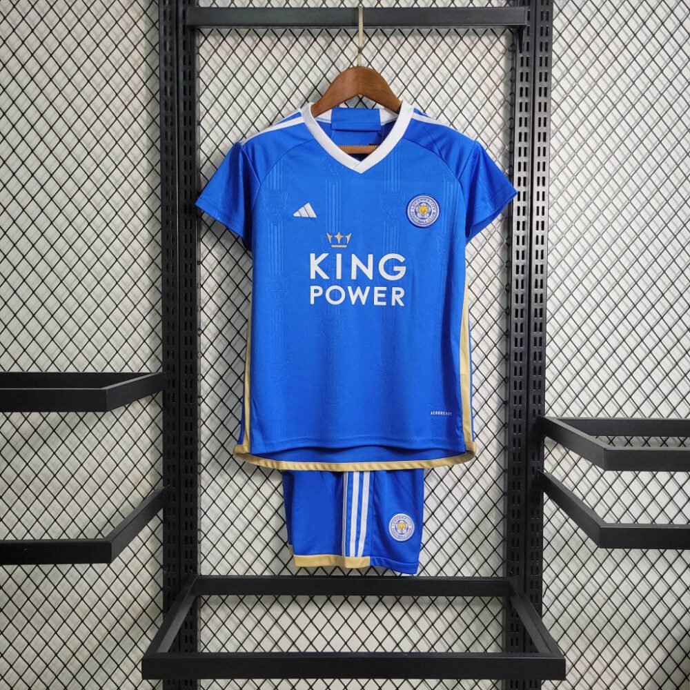 2023/2024 Leicester City Home Football Shirt Kids Size-NO.11 Ball