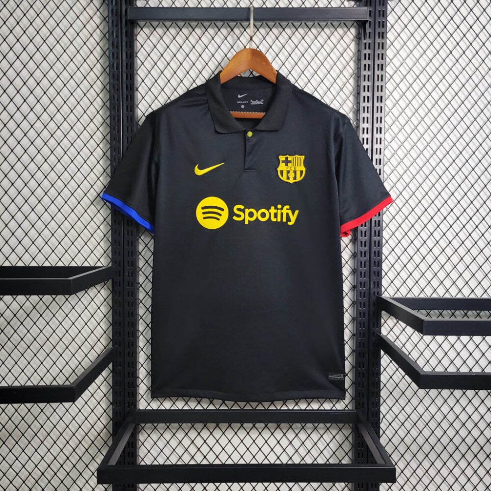 2023/2024 Barcelona POLO Black Shirt-NO.11 Ball