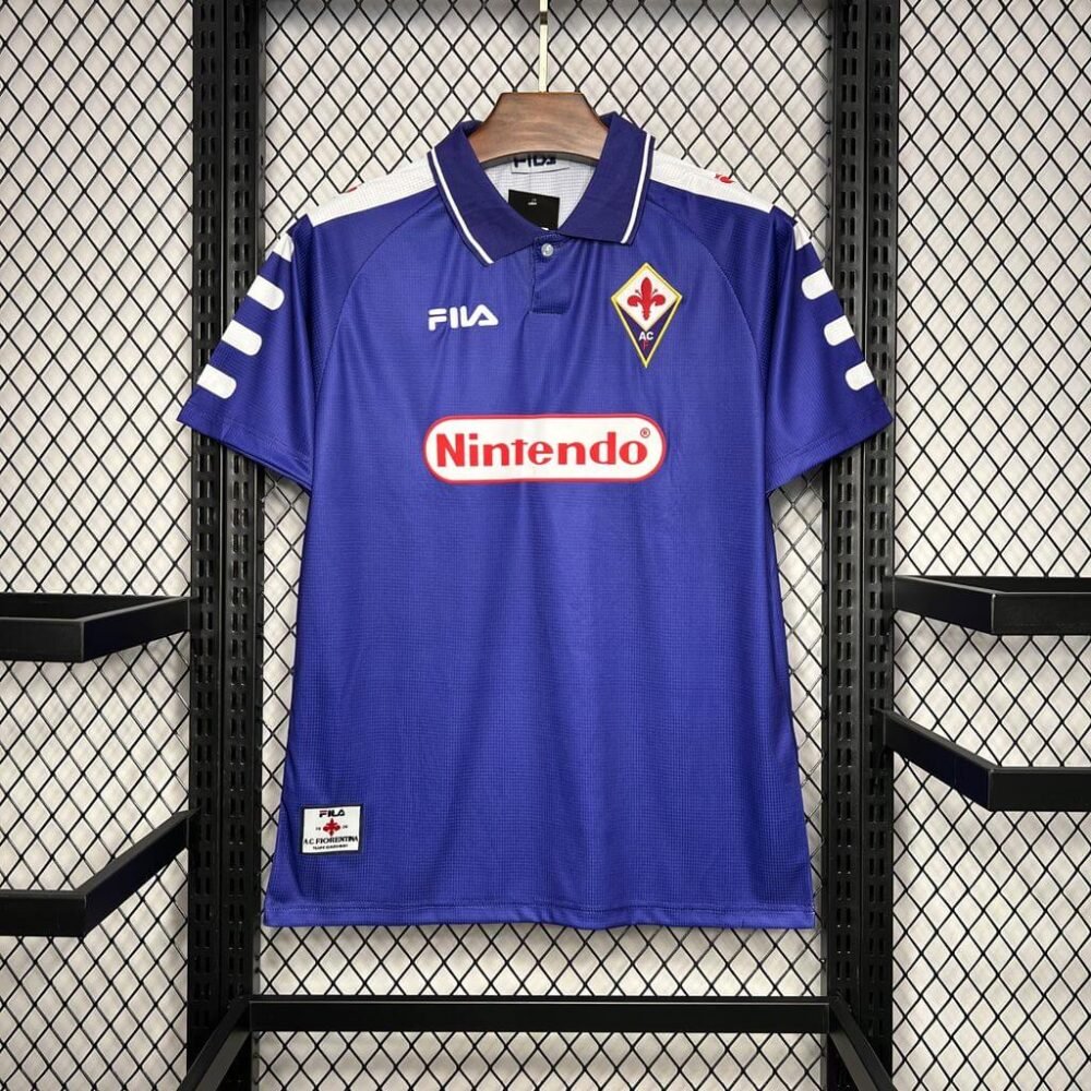 1998/1999 Retro Fiorentina Home Football Shirt-NO.11 Ball