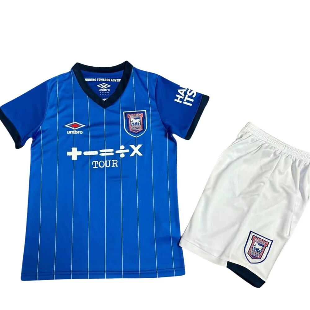 2024/2025 Ipswich Town Home Football Shirt Kids Size-NO.11 Ball
