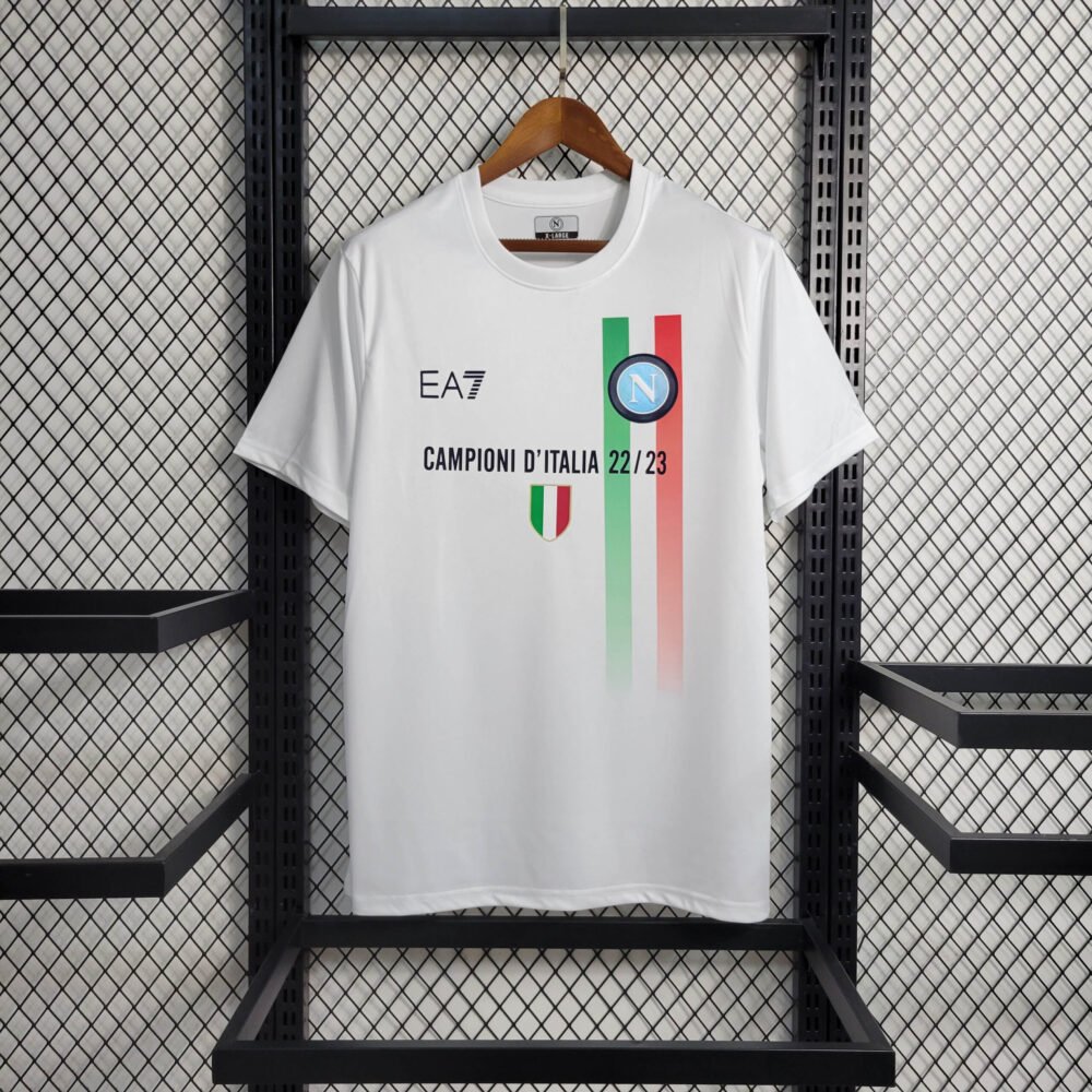 2023/2024 Napoli Soccer Commemorative Edition White Jersey-NO.11 Ball