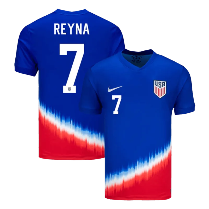 REYNA #7 USA Away Soccer Jersey Copa America 2024