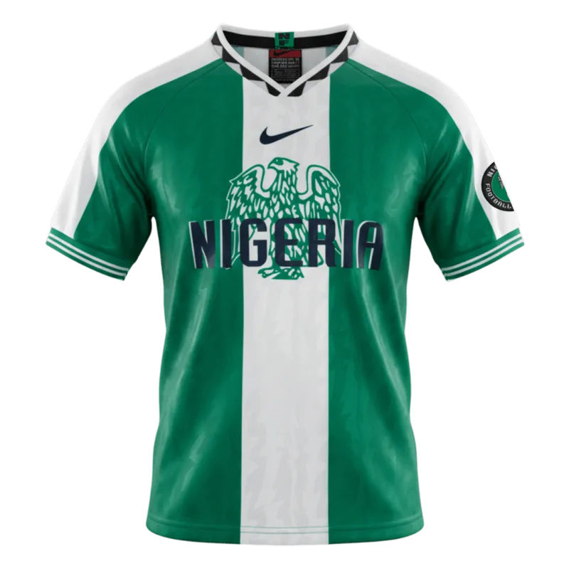 Retro Soccer Jersey Nigeria Home 1996