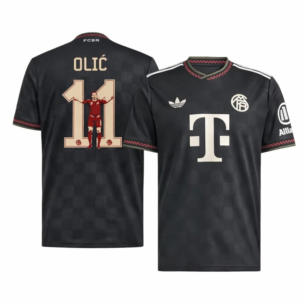 Olic #11 Bayern Munich Third Away Soccer Jersey 2025/26
