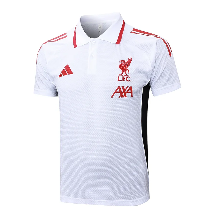 Liverpool Training Polo  White Soccer Jersey 2025/26