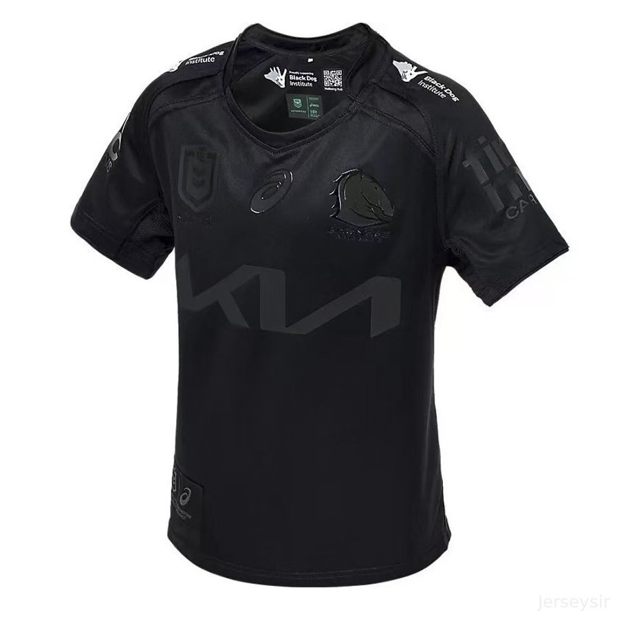 2025 Brisbane Broncos Rugby shirt  black