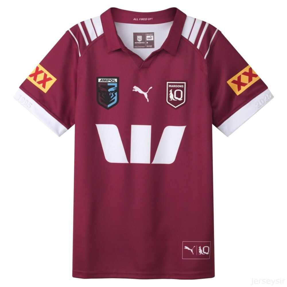 QLD Maroons State of Origin rugby home shirt 2025