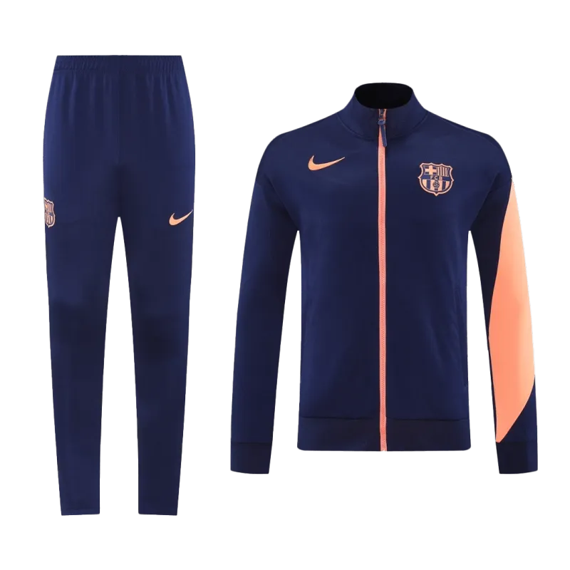 Barcelona Jacket Tracksuit 2025/26 Navy&Orange