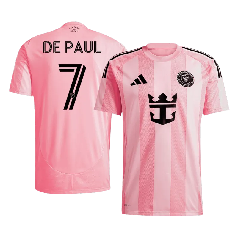 DE PAUL #7 Inter Miami CF Home Soccer Jersey 2025