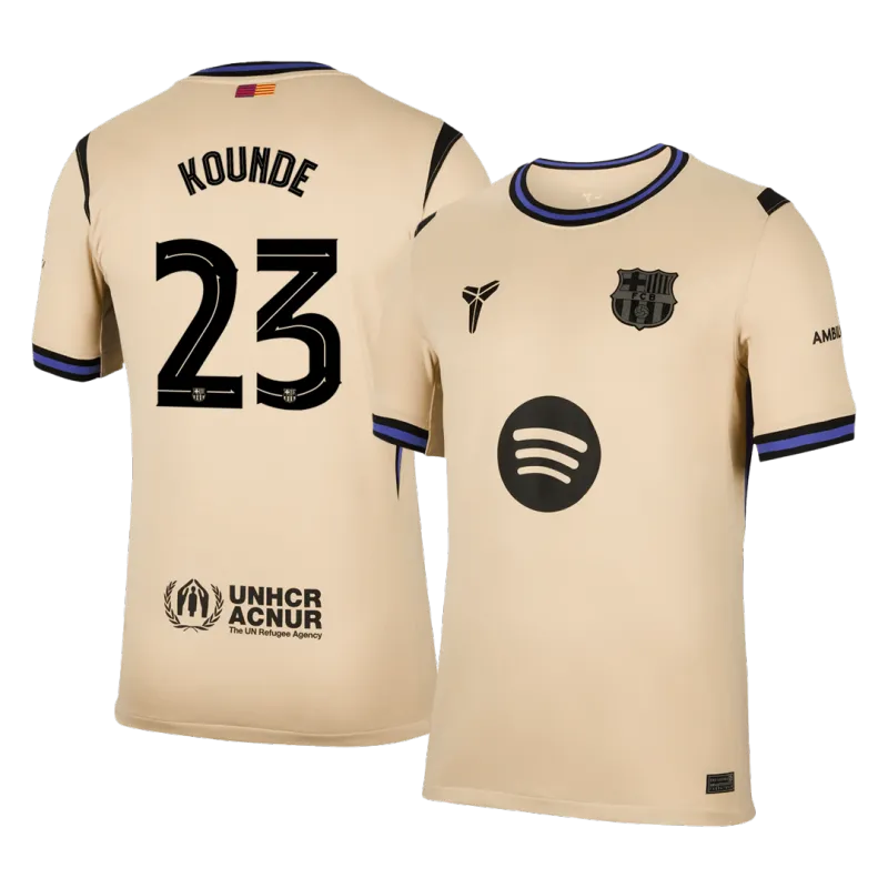 KOUNDE #23 Barcelona Away Soccer Jersey 2025/26 -UCL