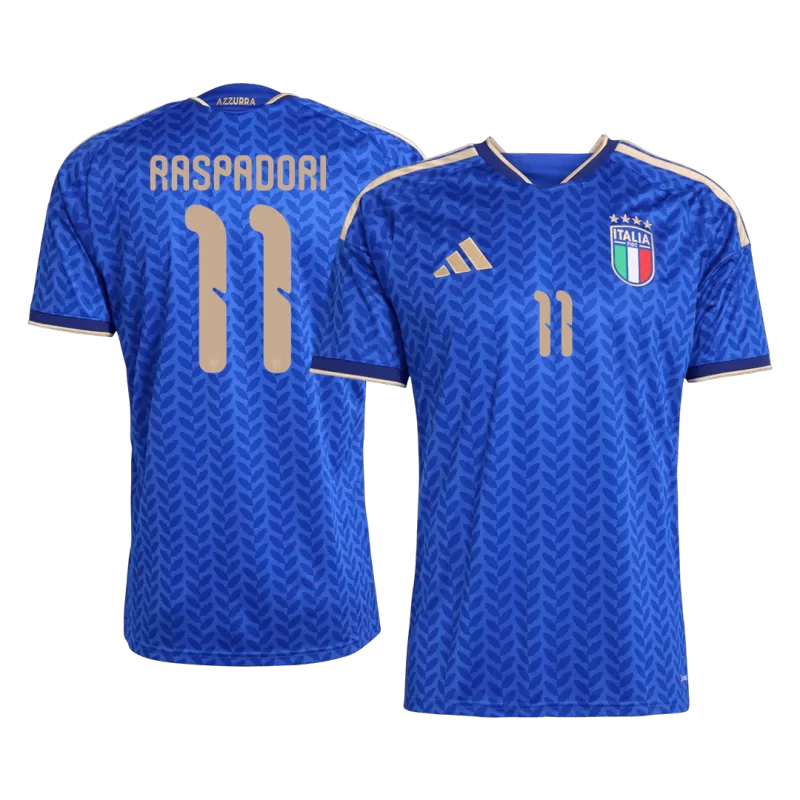 RASPADORI #11 Italy Home Soccer Jersey World Cup 2026