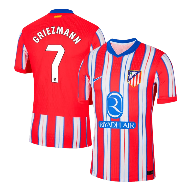 GRIEZMANN #7 Atletico Madrid Home Authentic Soccer Jersey 2024/25
