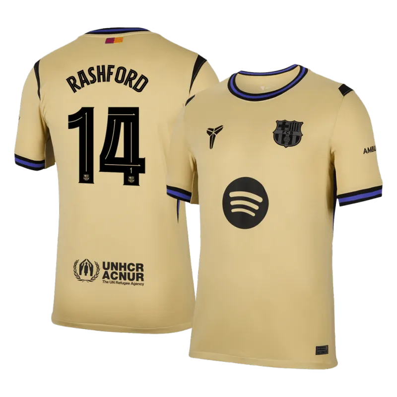 RASHFORD #14 Barcelona Away Soccer Jersey 2025/26 -UCL