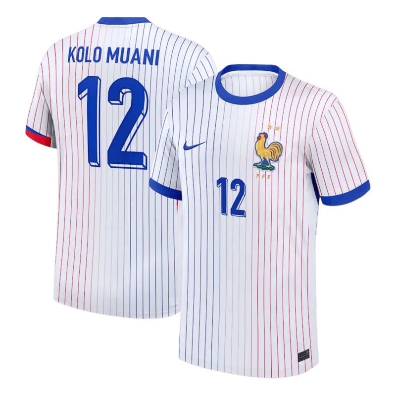 KOLO MUANI #12 France Away Soccer Jersey 2024