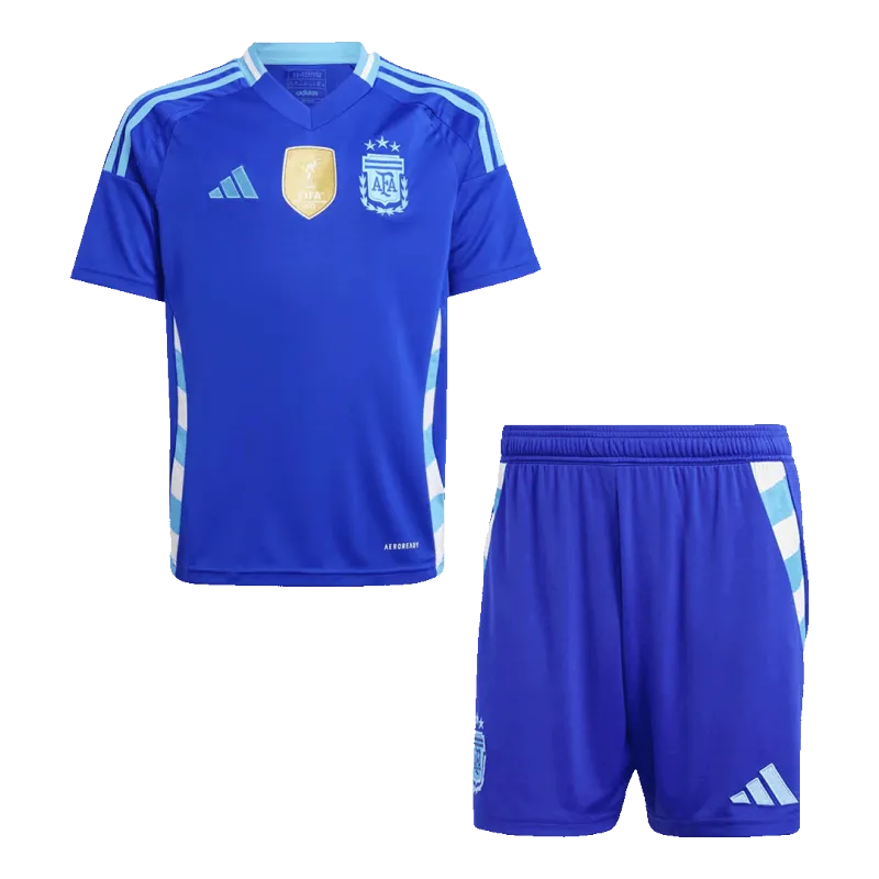Argentina Away Kids Soccer Jerseys Kit 2024