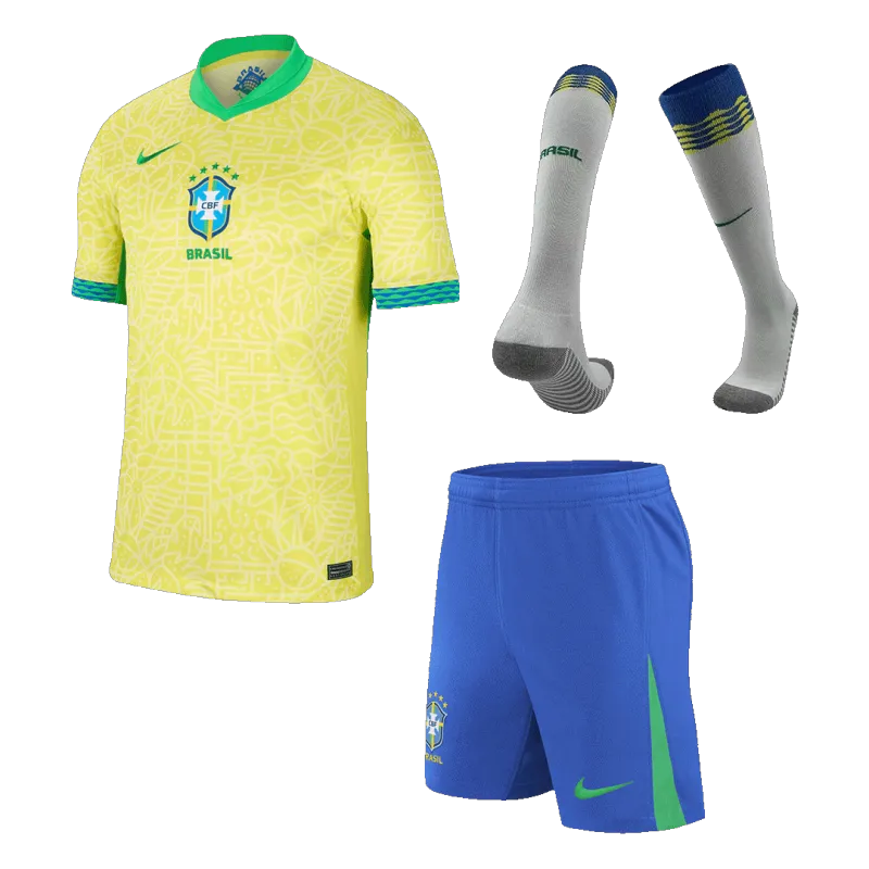 Brazil Home Jerseys Full Kit Copa America 2024
