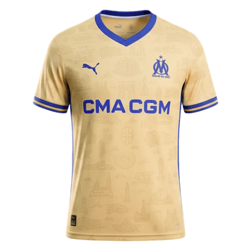 Marseille Fourth Away Soccer Jersey 2025/26