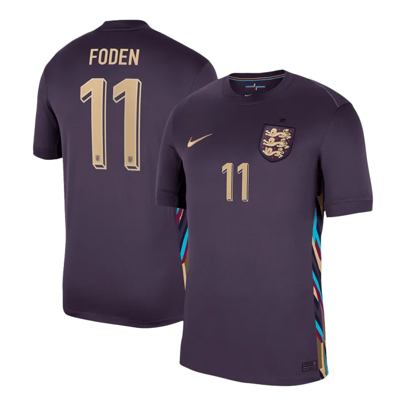 FODEN #11 England Away Soccer Jersey EURO 2024