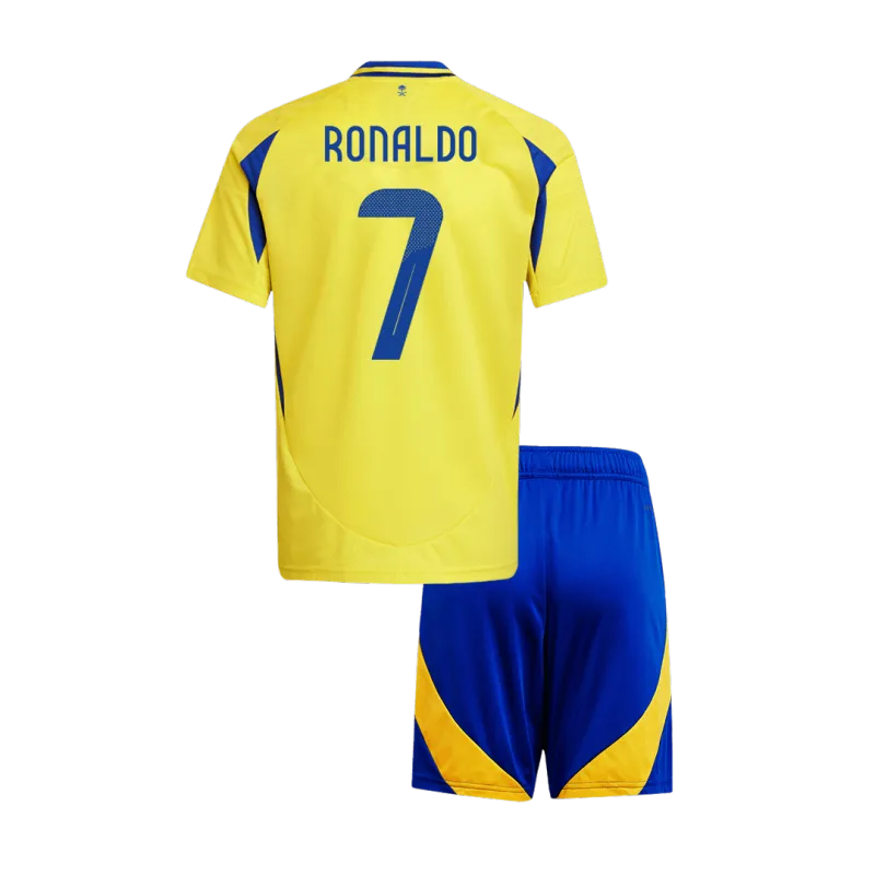 RONALDO #7 Al Nassr Home Kids Soccer Jerseys Kit 2024/25 – ACL