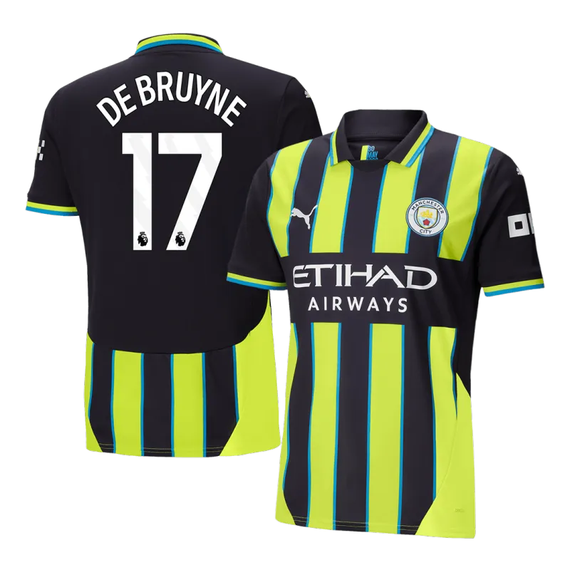 DE BRUYNE #17 Manchester City Away Soccer Jersey 2024/25