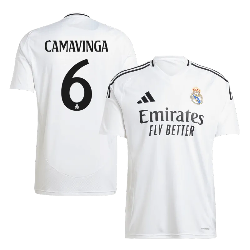 CAMAVINGA #6 Real Madrid Home Soccer Jersey 2024/25