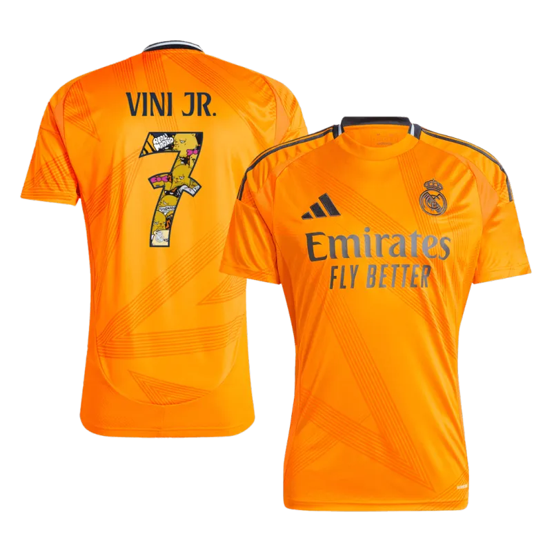 VINI JR. #7 Real Madrid Away Soccer Jersey 2024/25 – Bear Champ Font