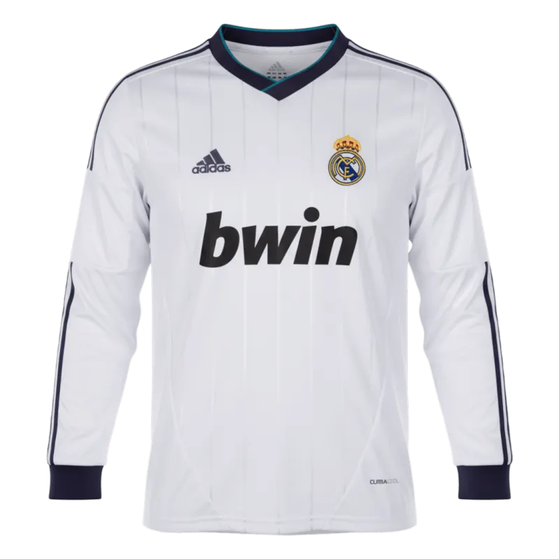 Retro Soccer Jersey Real Madrid Home Long Sleeve 2012/13