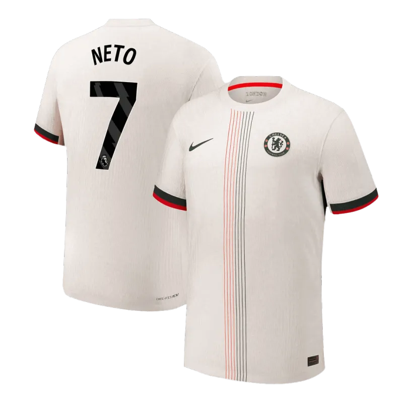NETO #7 Chelsea Away Authentic Soccer Jersey 2025/26