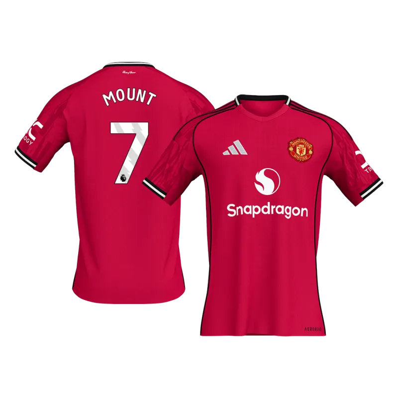 MOUNT #7 Manchester United Home Soccer Jersey 2025/26