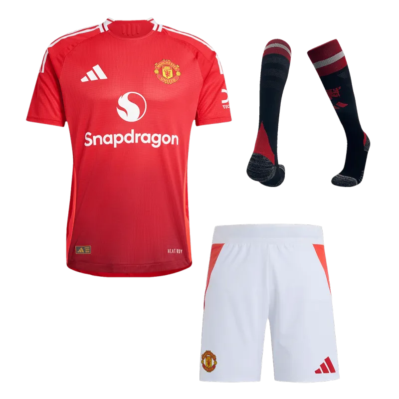 Manchester United Home Authentic Jerseys Full Kit 2024/25