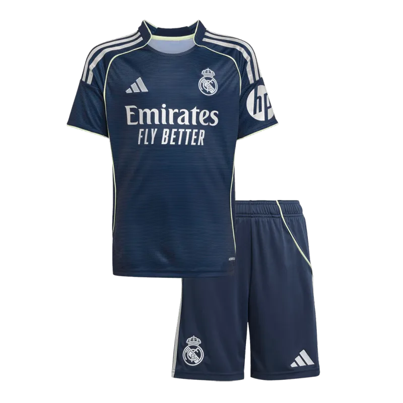 Real Madrid Away Kids Soccer Jerseys Kit 2025/26