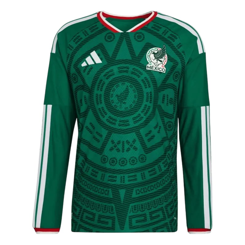 Mexico Home Long Sleeve Player Version Jersey World Cup 2026