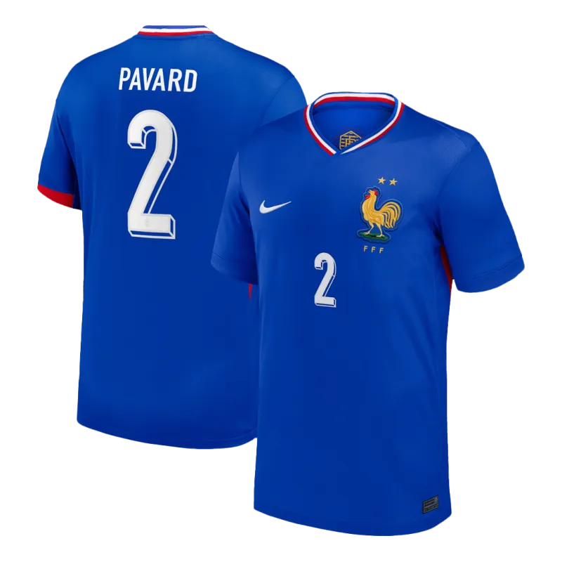 PAVARD #2 France Home Soccer Jersey 2024