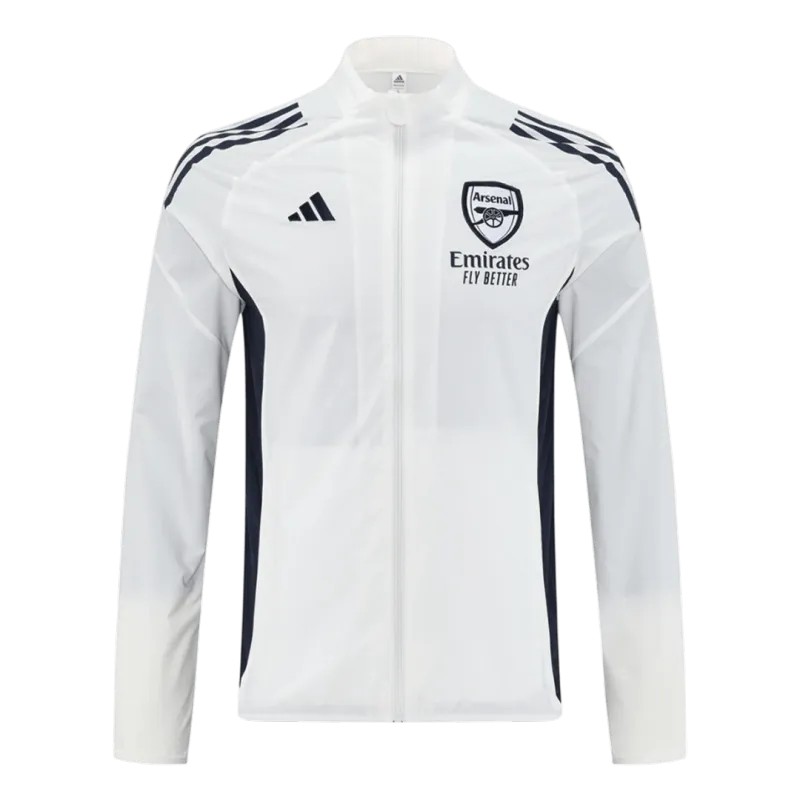 Arsenal Windbreaker Jacket 2025/26 – White