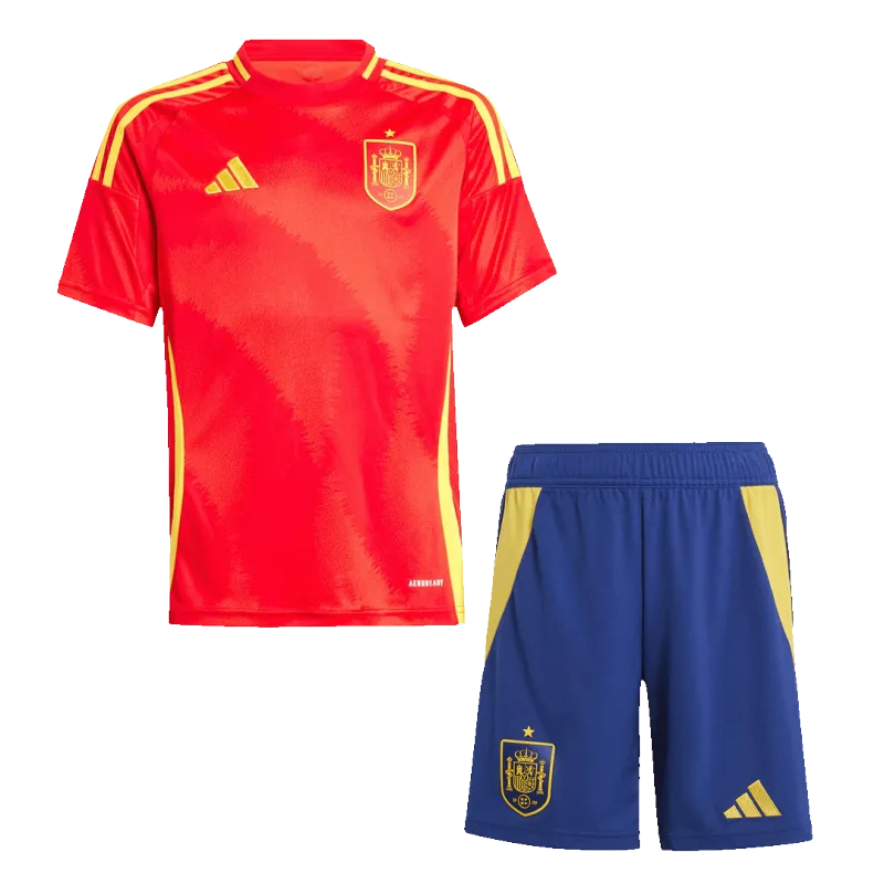 Spain Home Kids Soccer Jerseys Kit EURO 2024