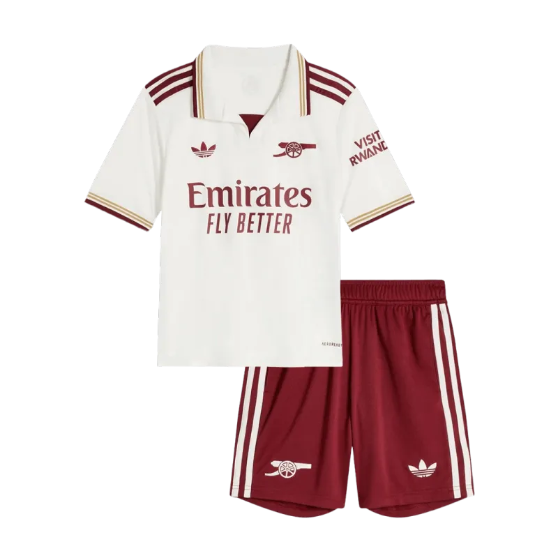 Arsenal Third Away Kids Soccer Jerseys Kit 2025/26