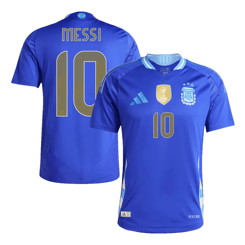 MESSI #10 Argentina Away Authentic Soccer Jersey 2024