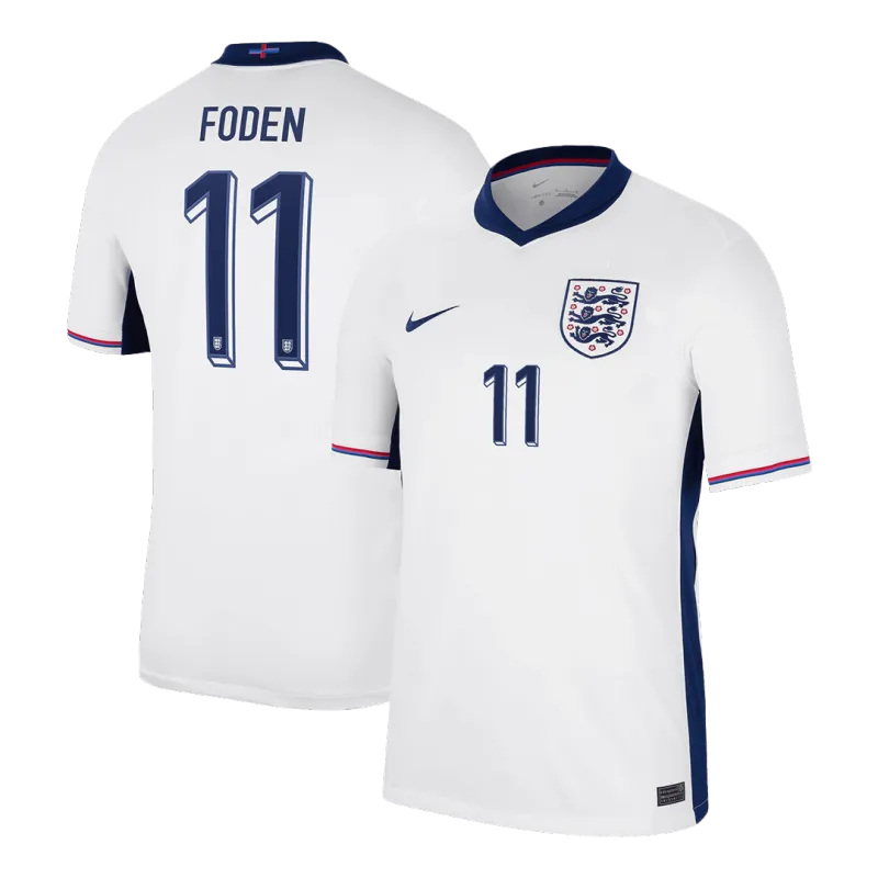FODEN #11 England Home Soccer Jersey EURO 2024