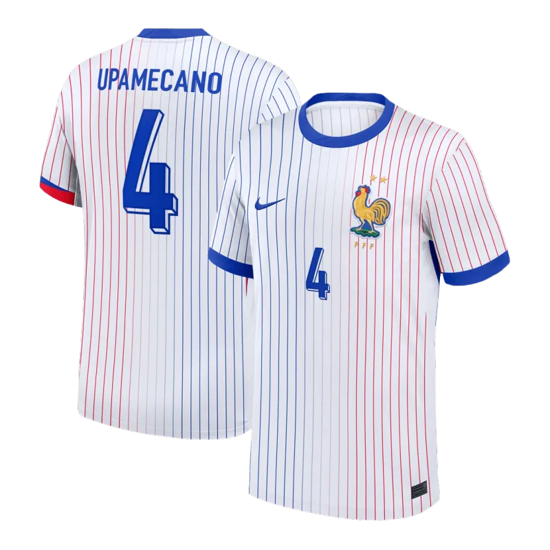 UPAMECANO #4 France Away Soccer Jersey 2024