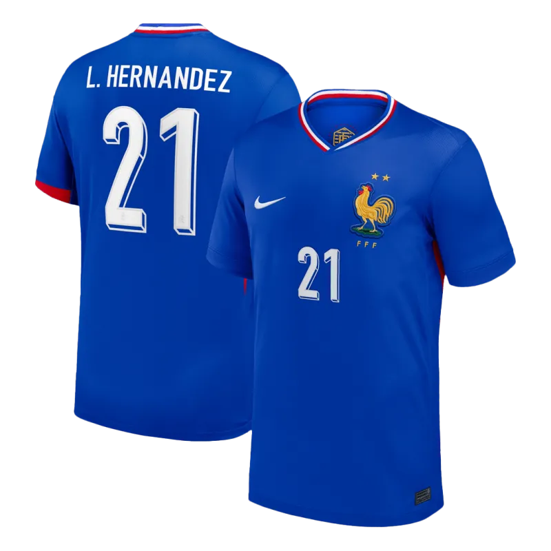 L.Hernandez #21 France Home Soccer Jersey 2024