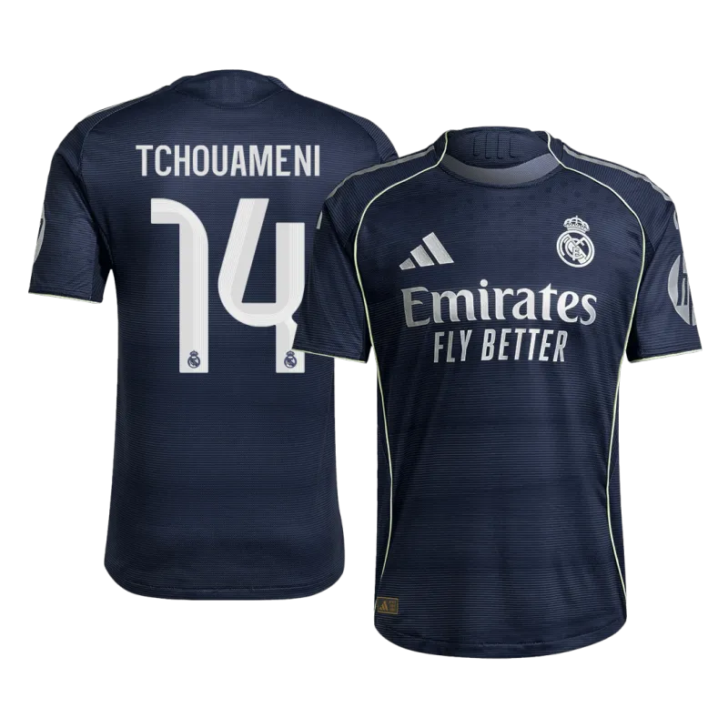 TCHOUAMENI #14 Real Madrid Away Authentic Soccer Jersey 2025/26
