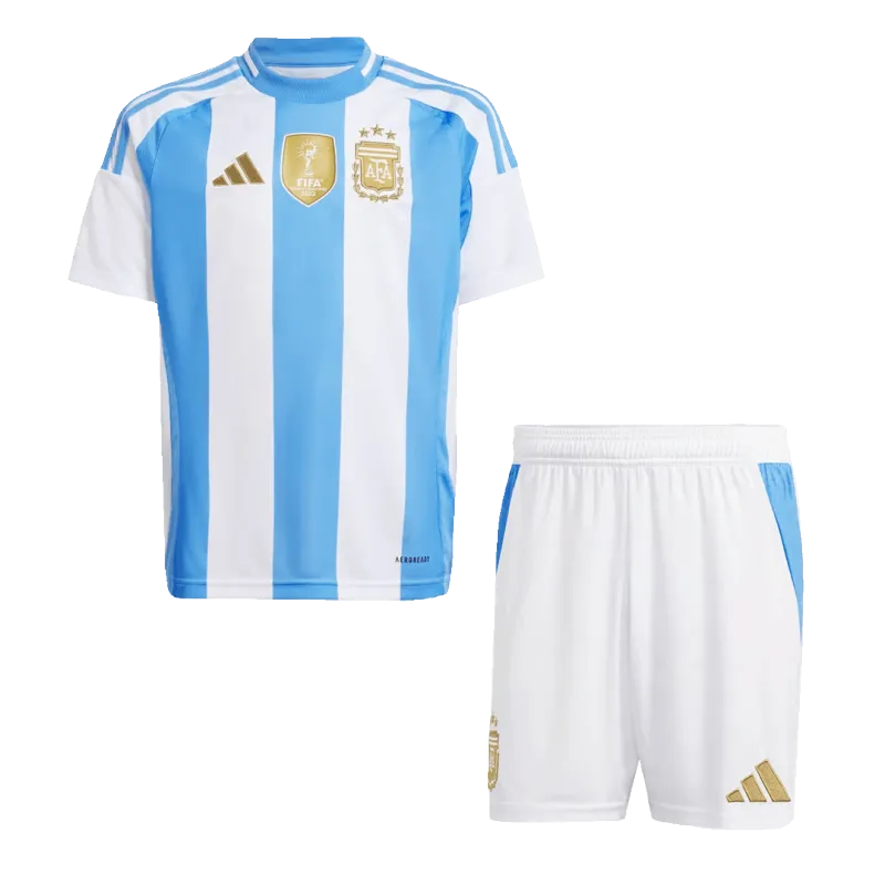 Argentina Home Kids Soccer Jerseys Kit 2024