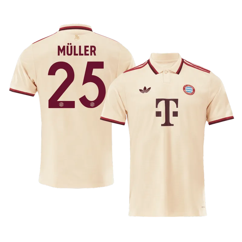 MÜLLER #25 Bayern Munich Third Away Soccer Jersey 2024/25 – UCL