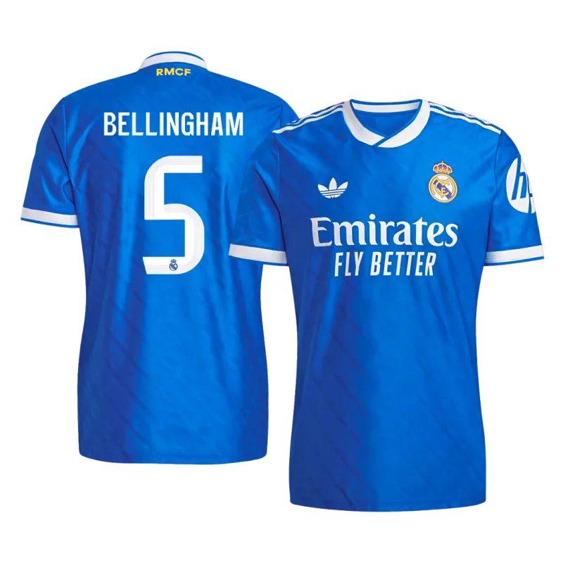 BELLINGHAM #5 Real Madrid Third Away Authentic Soccer Jersey 2025/26