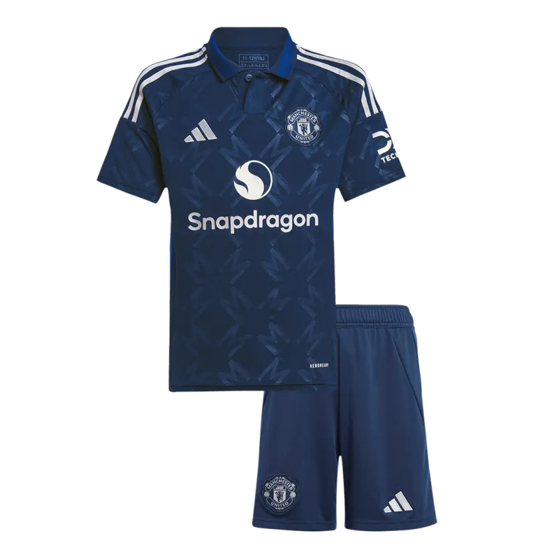 Manchester United Away Kids Soccer Jerseys Kit 2024/25